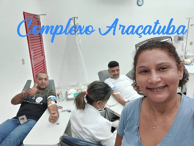 SERVIDORES DA FUNDAÇÃO CASA REALIZAM PROTESTO DOANDO  SANGUE