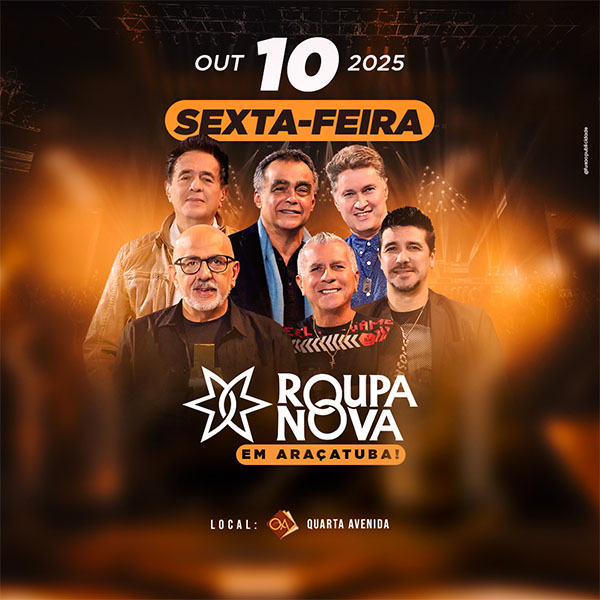 Roupa Nova de volta em Araçatuba!