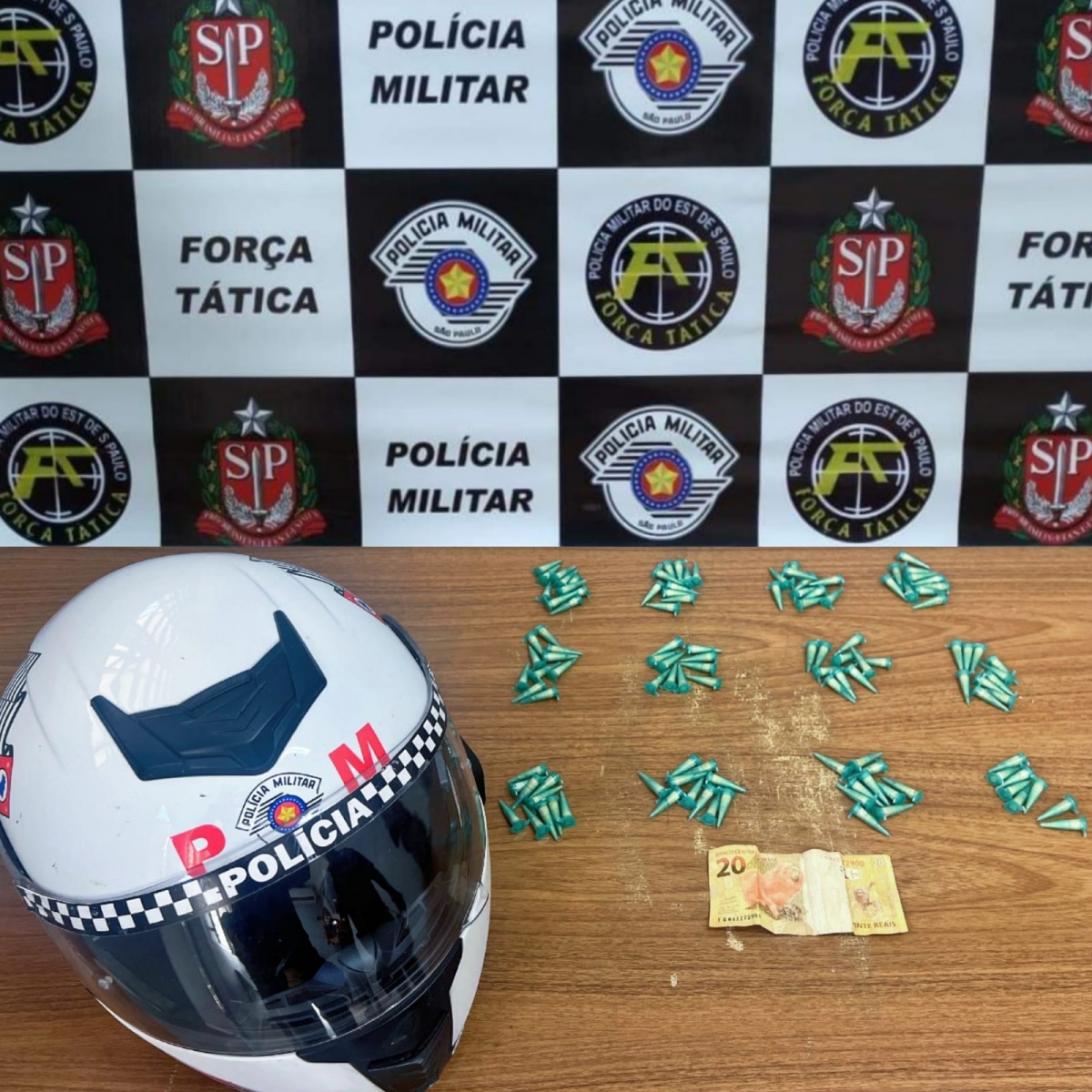 ROCAM prende mais um traficante no bairro chácaras TV, em Araçatuba.