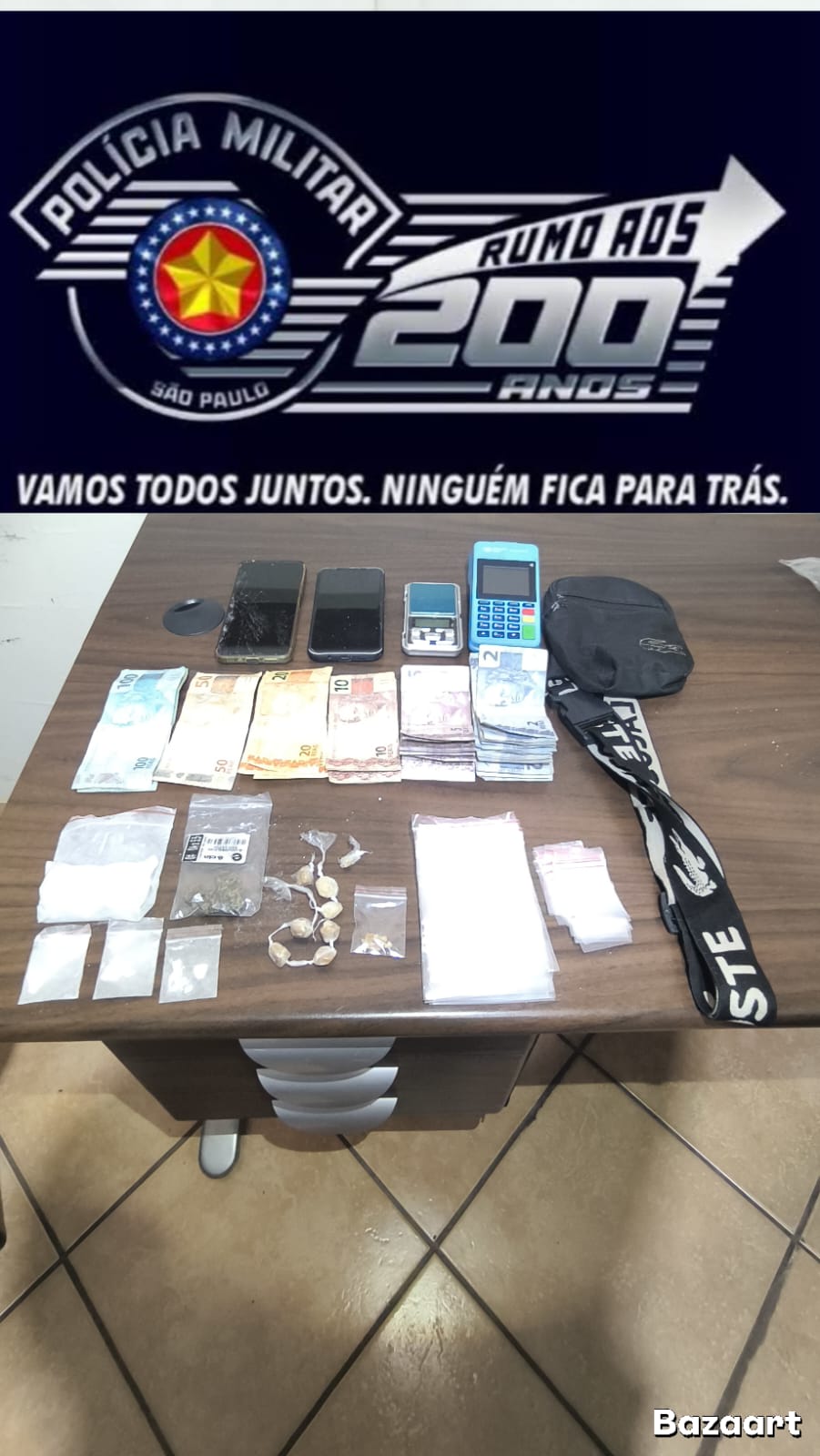 Traficante é presa pela PM em São João de Iracema.