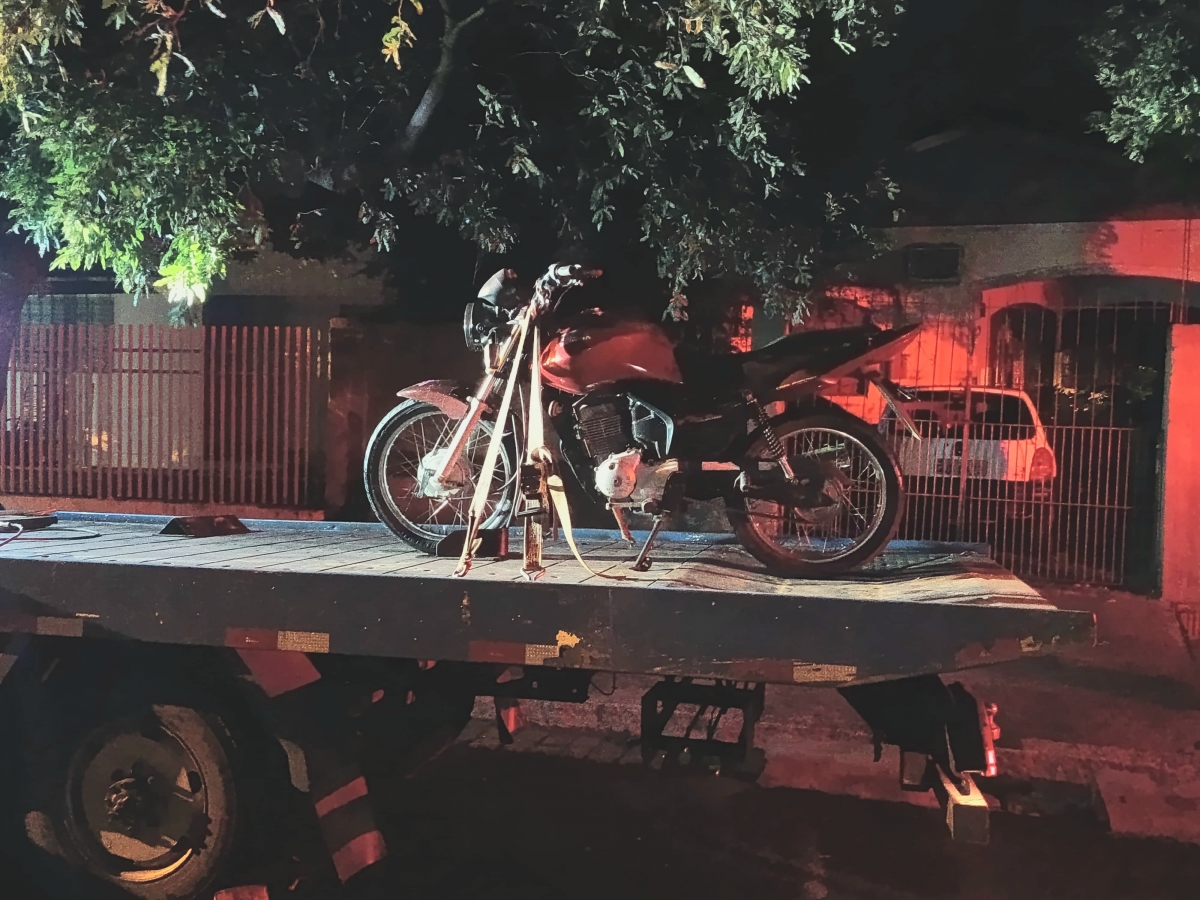 Motociclista sem CNH tem moto apreendida em Valparaíso