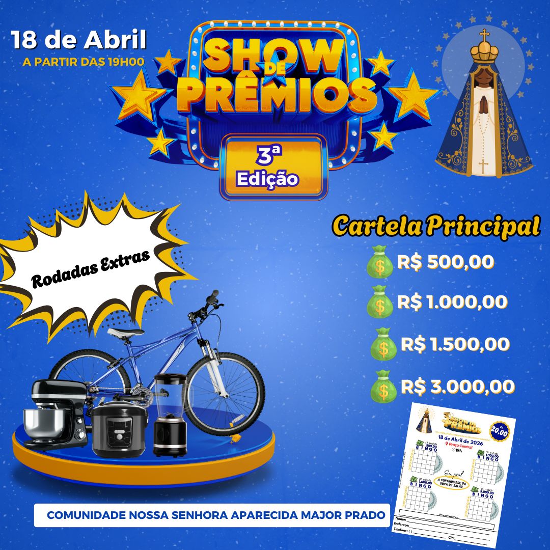Show de prêmios em Major Prado