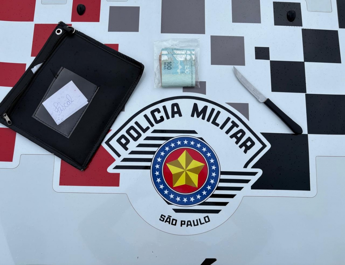 Homem rouba malote de supermercado e é preso pela Polícia Militar
