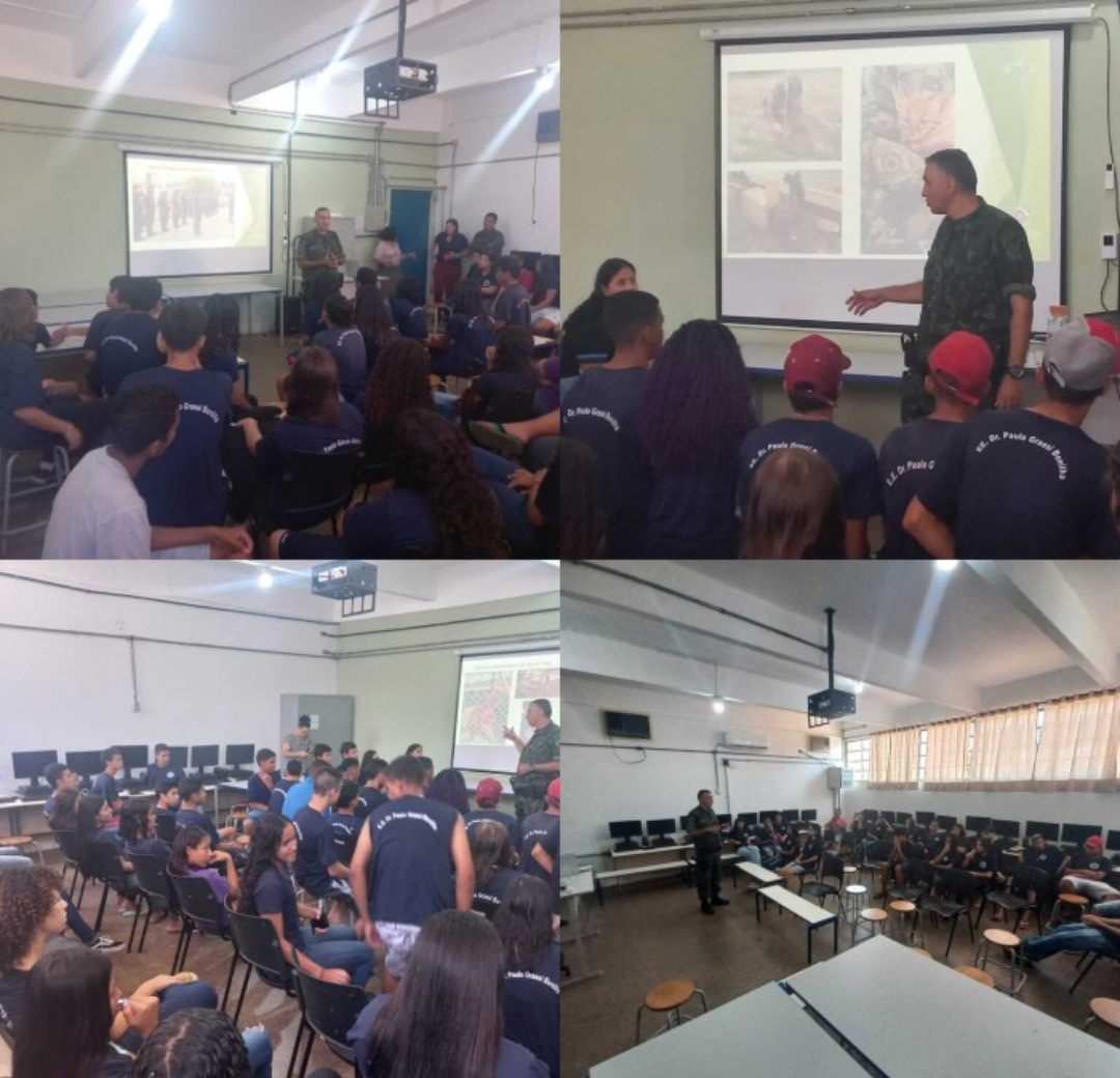 POLÍCIA MILITAR AMBIENTAL REALIZA PALESTRA DE CONSCIENTIZAÇÃO EM ESCOLA DE CASTILHO.