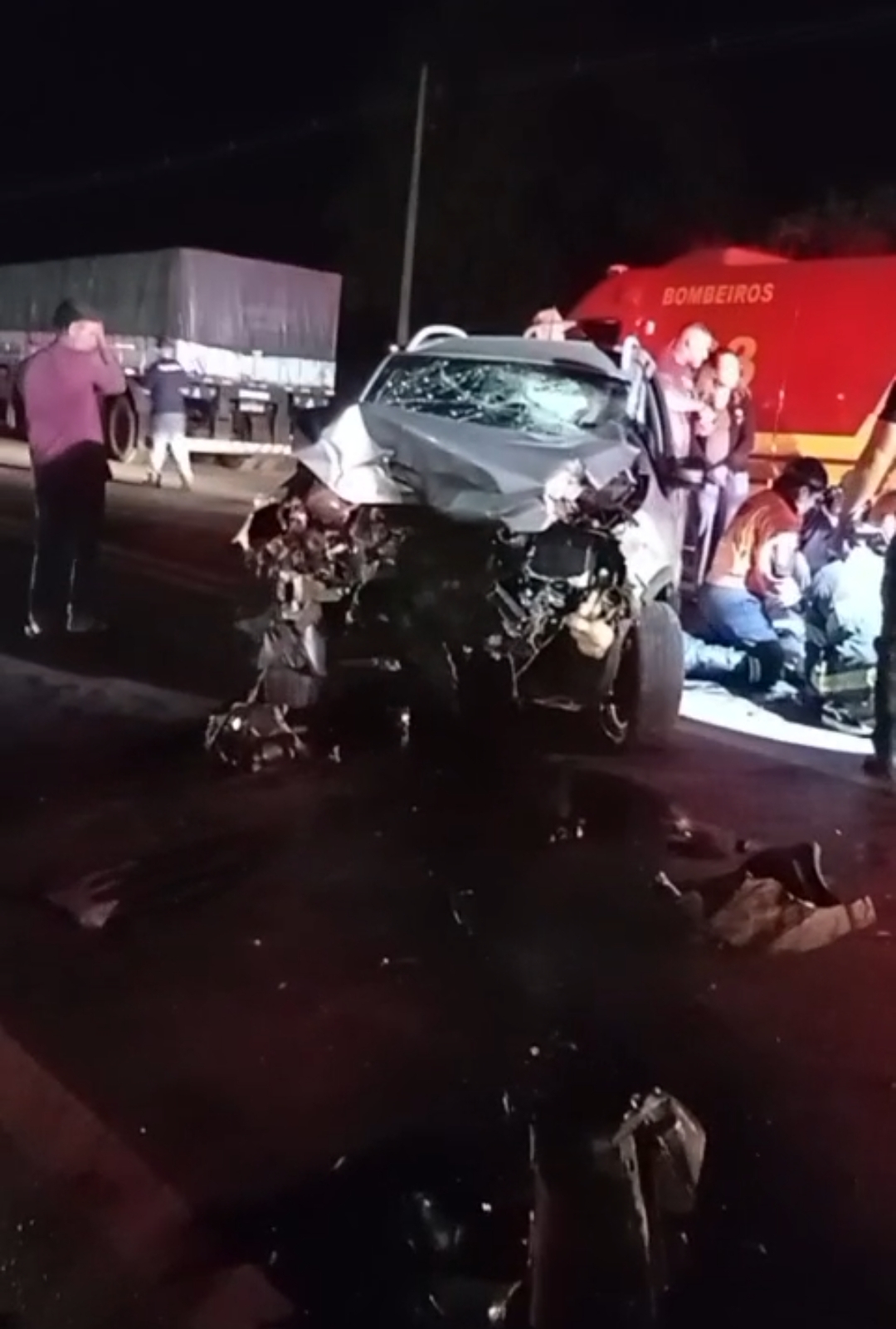 Acidente deixa feridos na noite deste sábado, em Araçatuba.