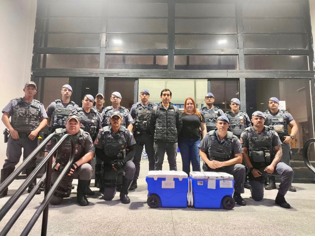 POLÍCIA MILITAR REALIZA ESCOLTA DE ÓRGÃOS PARA DOAÇÃO EM ARAÇATUBA