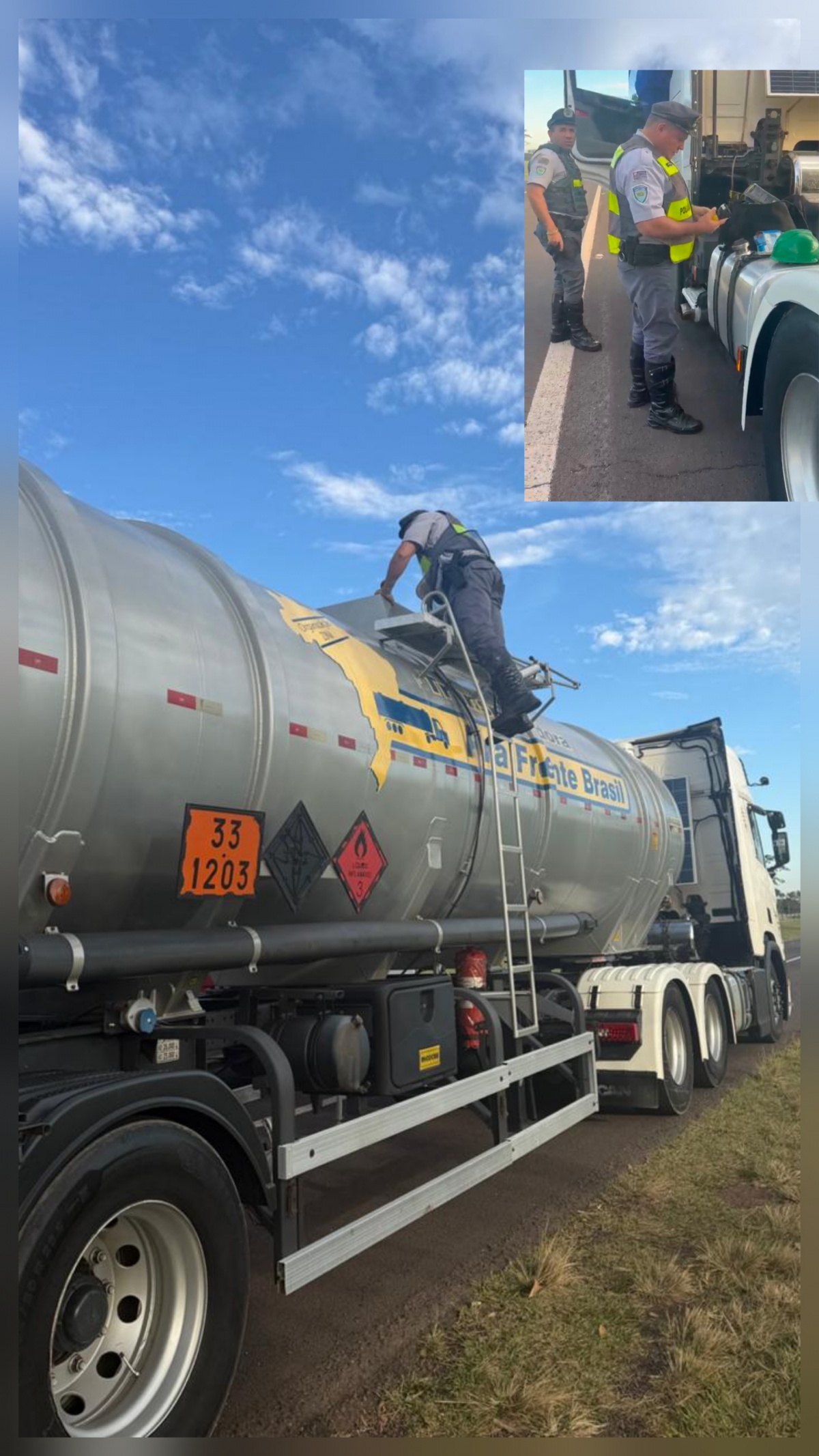 Polícia Rodoviária realiza Operação Produtos Perigosos