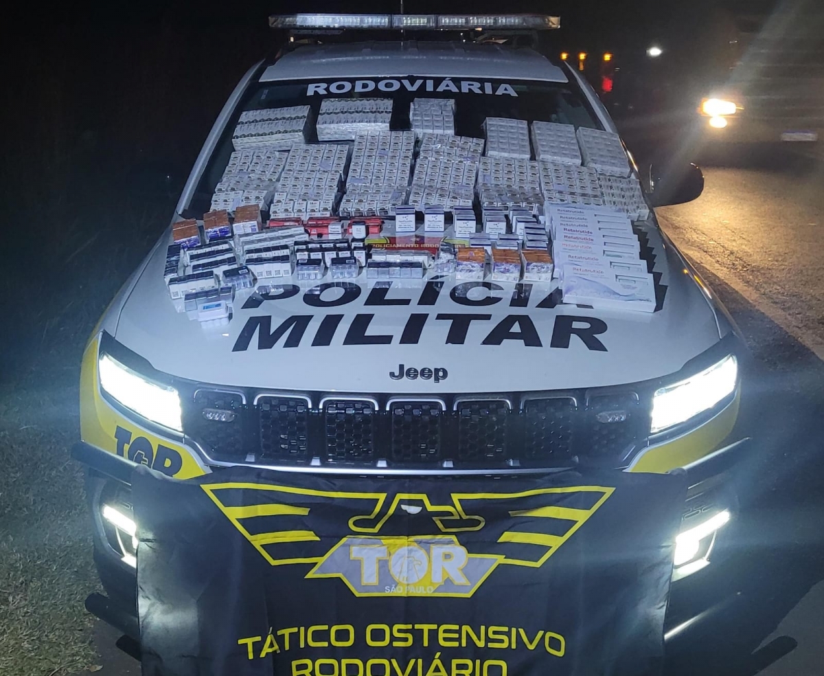 Polícia Rodoviária prende homem com grande quantidade de medicamentos contrabandeado