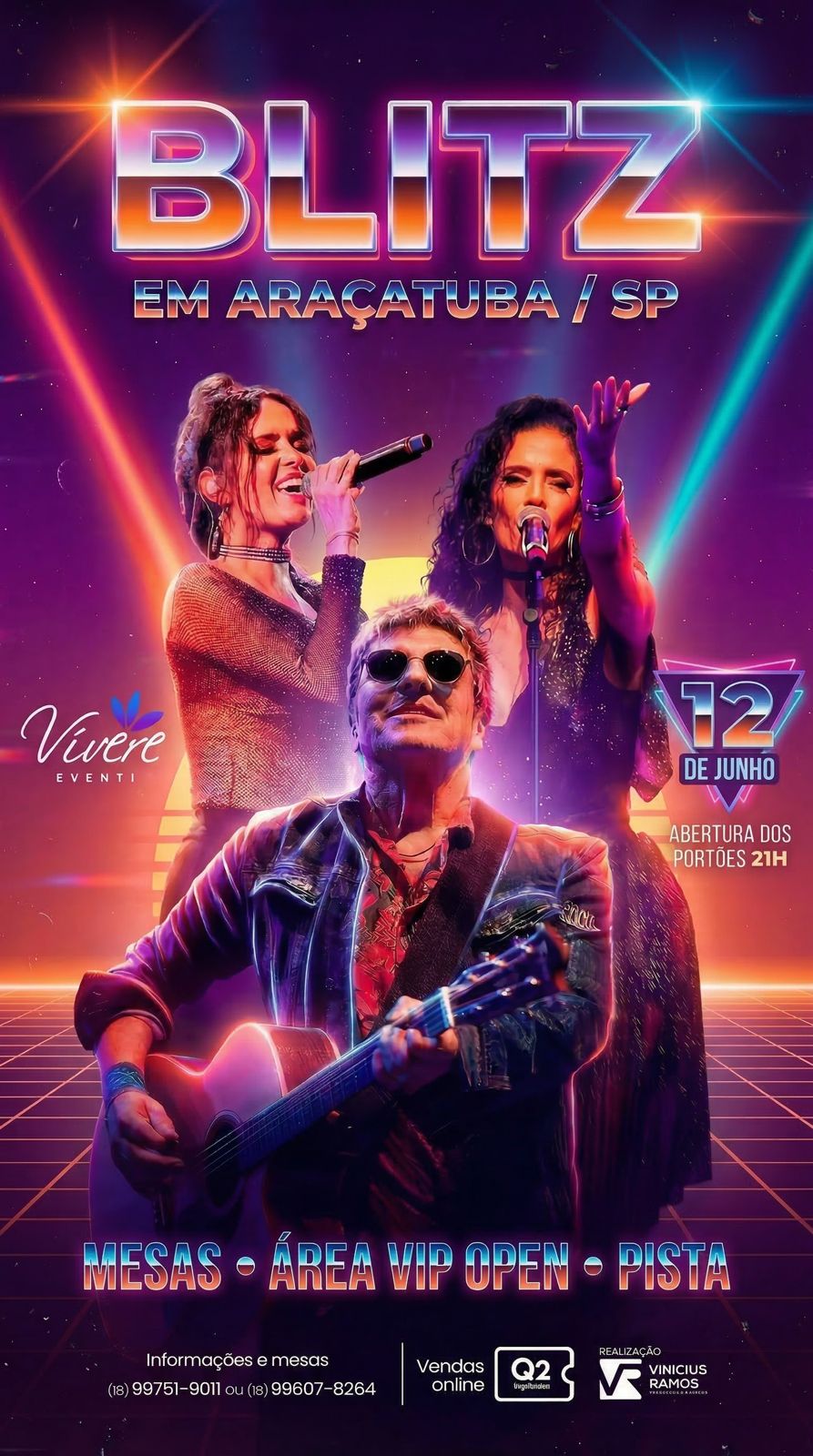 Banda Blitz no Vívere Eventi nesta sexta-feira