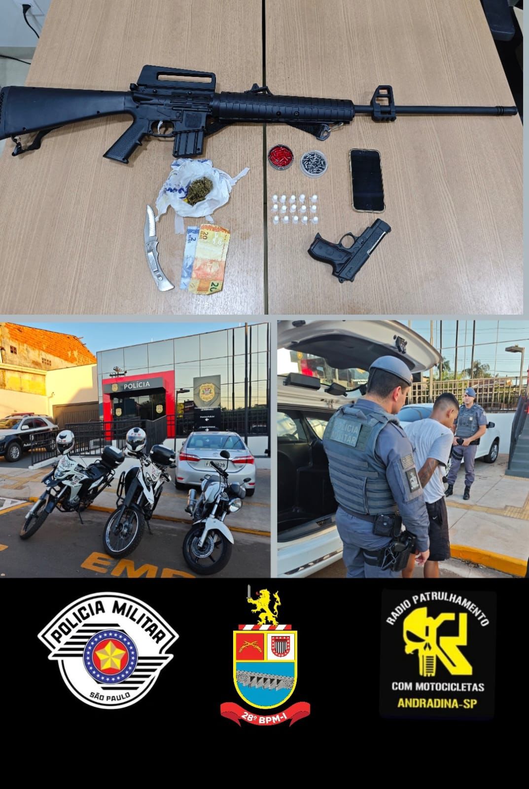 Homem é preso por tráfico de drogas em Andradina–SP.