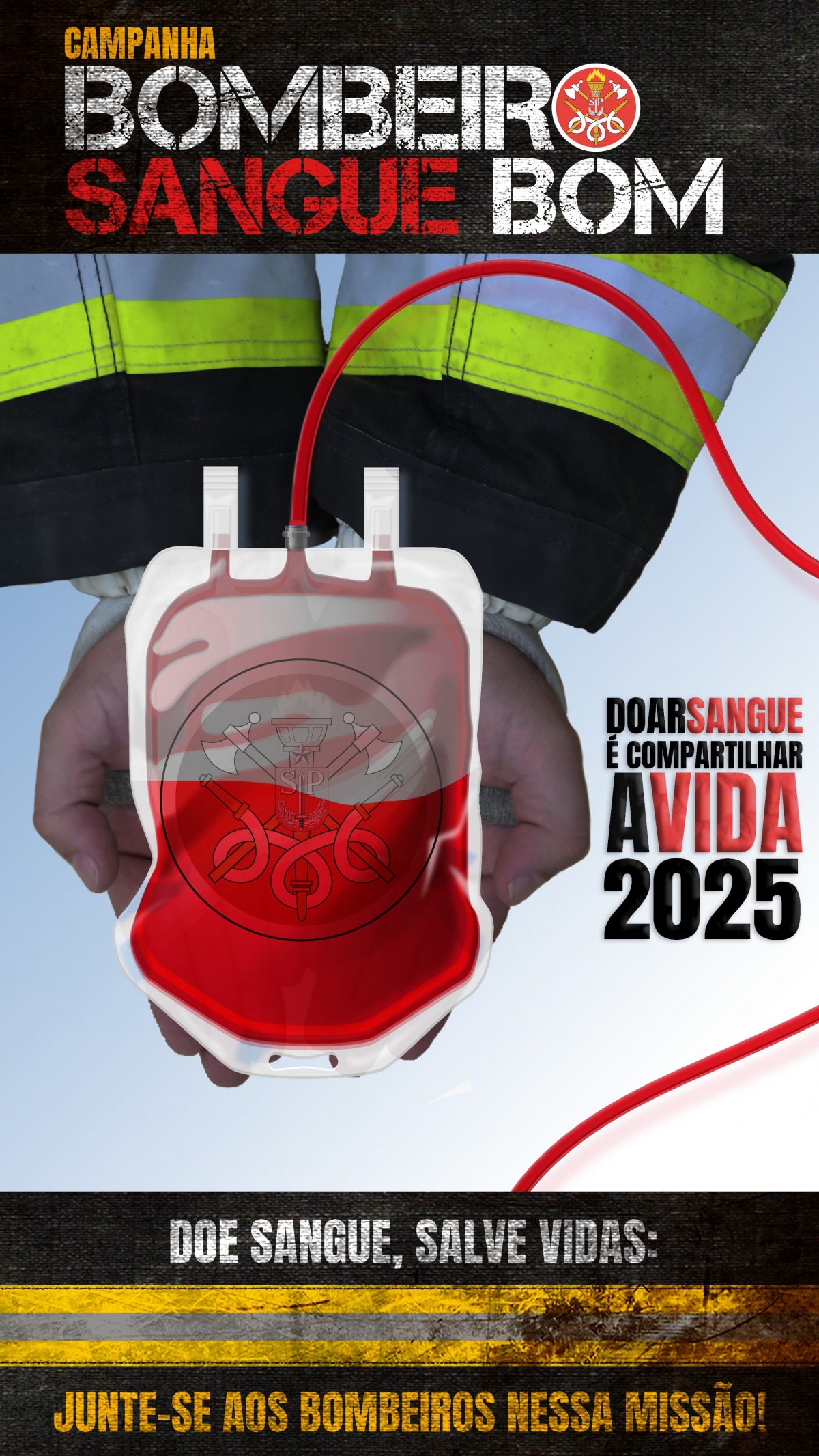 Bombeiro sangue  bom