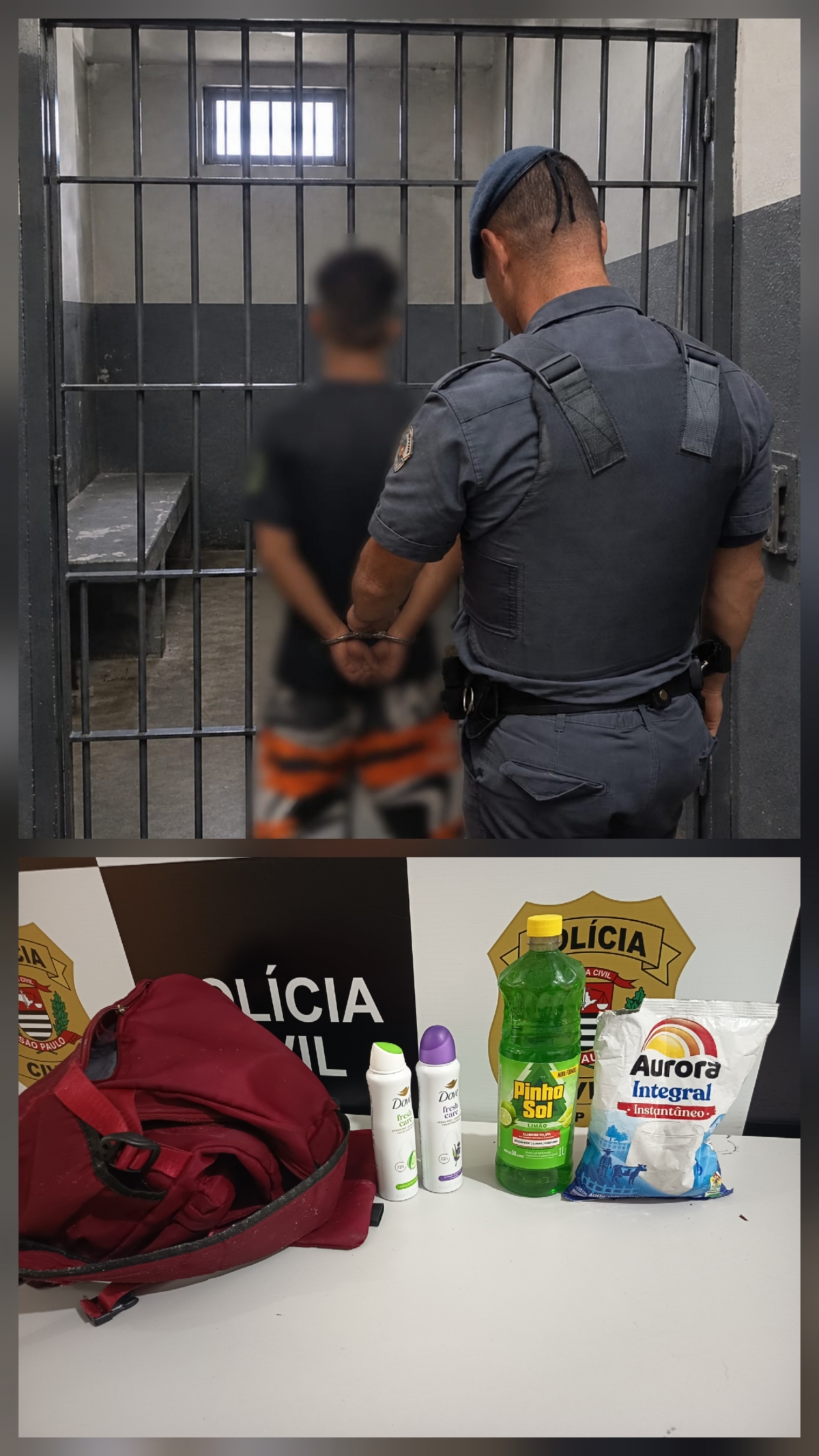Polícia Militar prende homem por furto em Valparaíso.