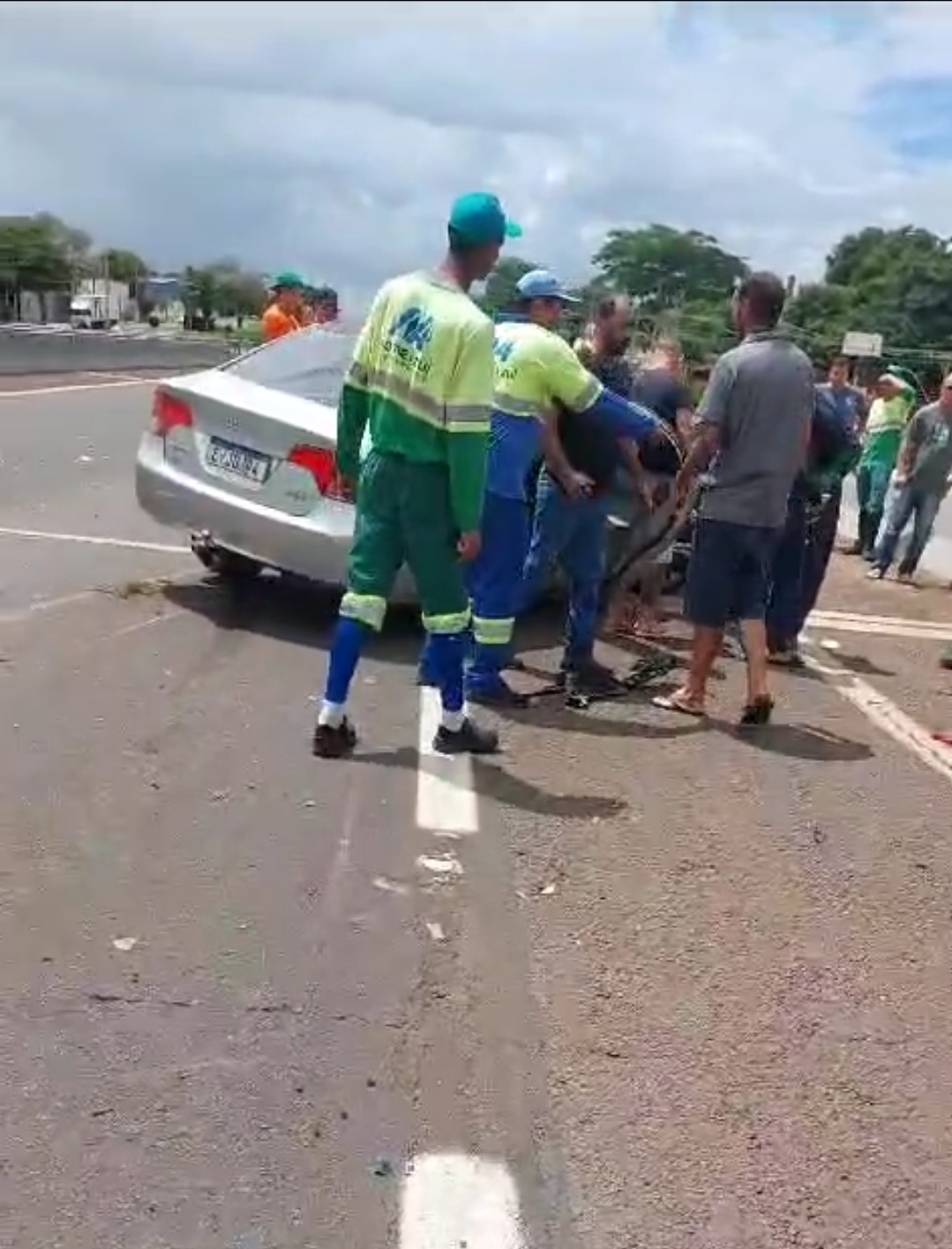 Acidente deixa criança ferida na Rondon